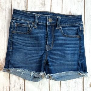American Eagle Womens Cut off Next Level Stretch Denim Jean Shorts Size 0